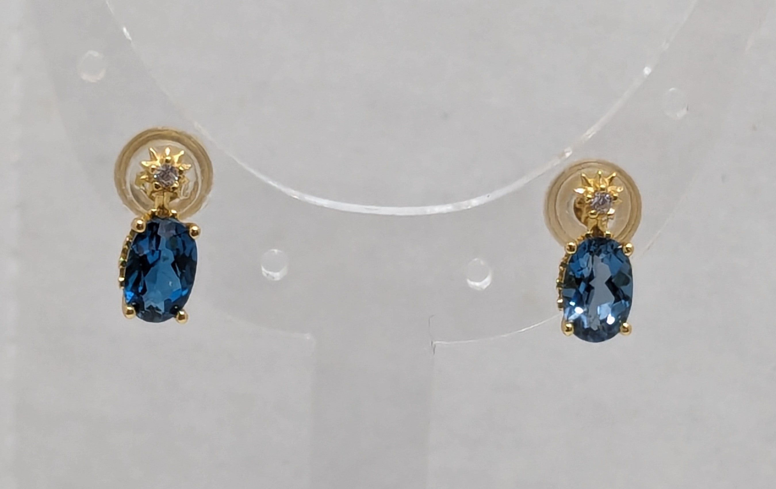 London Blue Topaz Stud Earrings