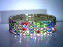 Multi Color Topaz Stretch Bracelet