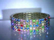 Multi Color Topaz Stretch Bracelet