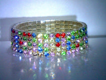 Multi Color Topaz Stretch Bracelet