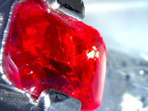 Custom Radiant Cut 5 Carat Genuine Red Emerald Beryl Solitaire Ring