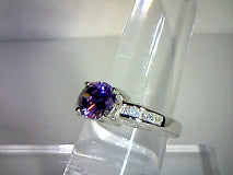 Purple Amethyst Engagement Ring