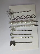 Decorative Metal Hair Bobby Pins 8 pack Assortment