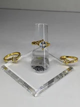 Stainless Steel Couples Wedding Set 3 ring